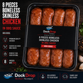8 Pieces Boneless skinless chicken in BBQ Sauce (Min 800g)