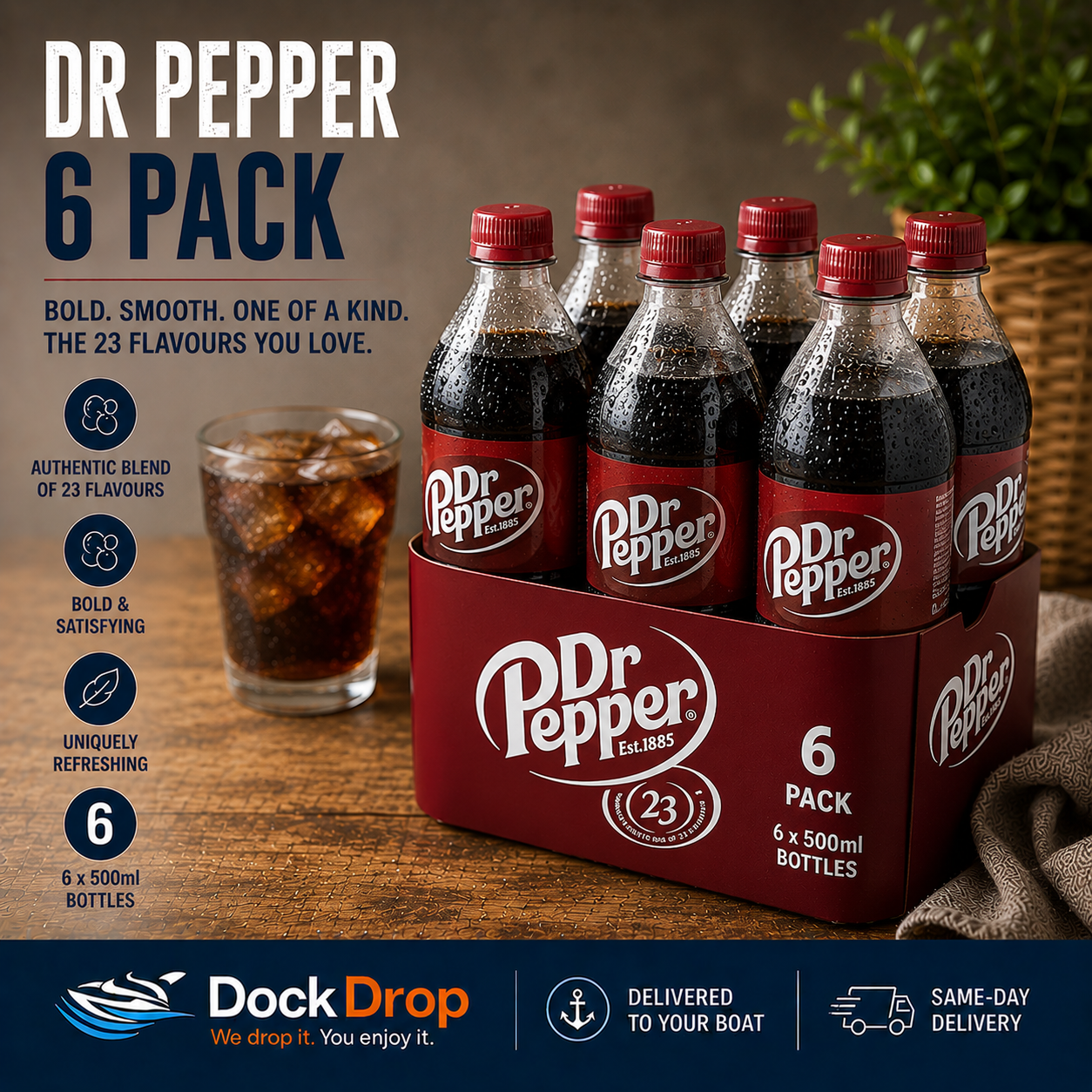 6 pack of Dr Pepper