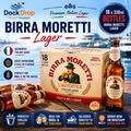 Birra Moretti Lager Beer 18 x 330ml Bottles