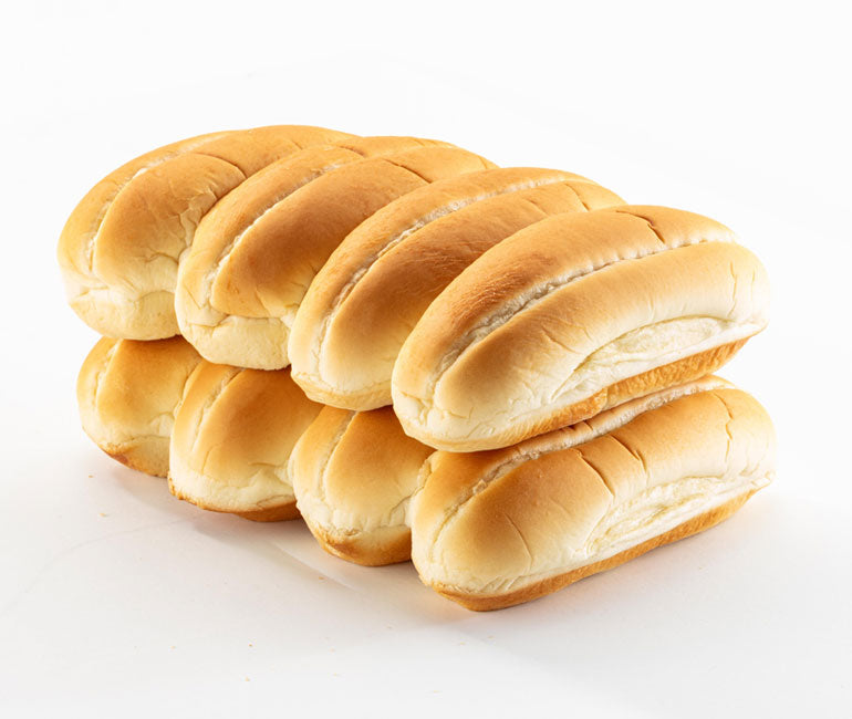 6 x Hotdog Rolls