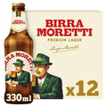 Birra Moretti Lager Beer 12 x 330ml Bottles