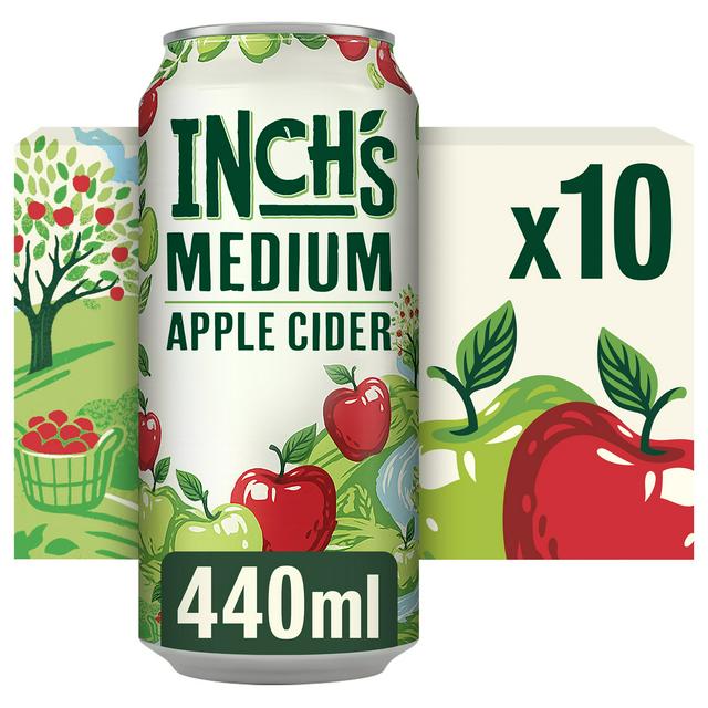 Inch's Medium Apple Cider 4.5% ABV Multipack Can 10 x 440ml