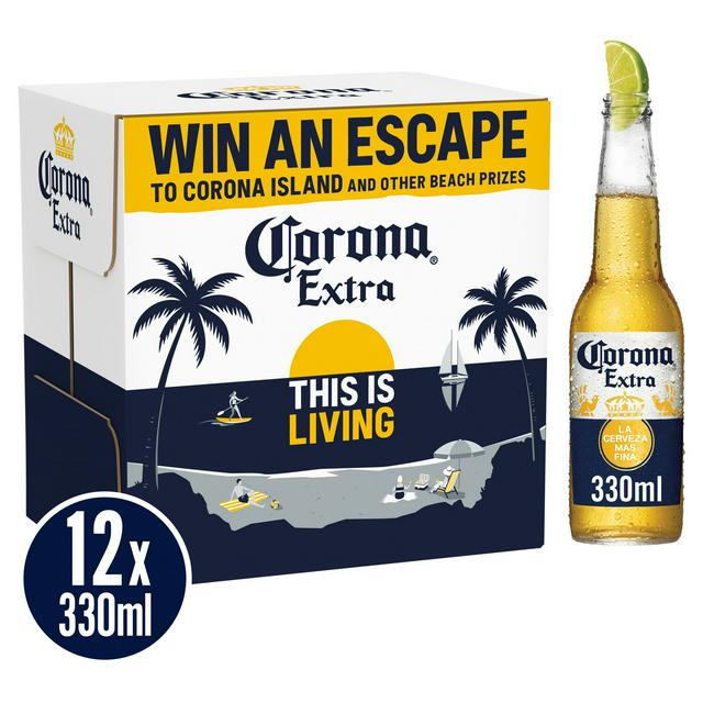 Corona Extra Premium Lager Beer Bottles 12x330ml