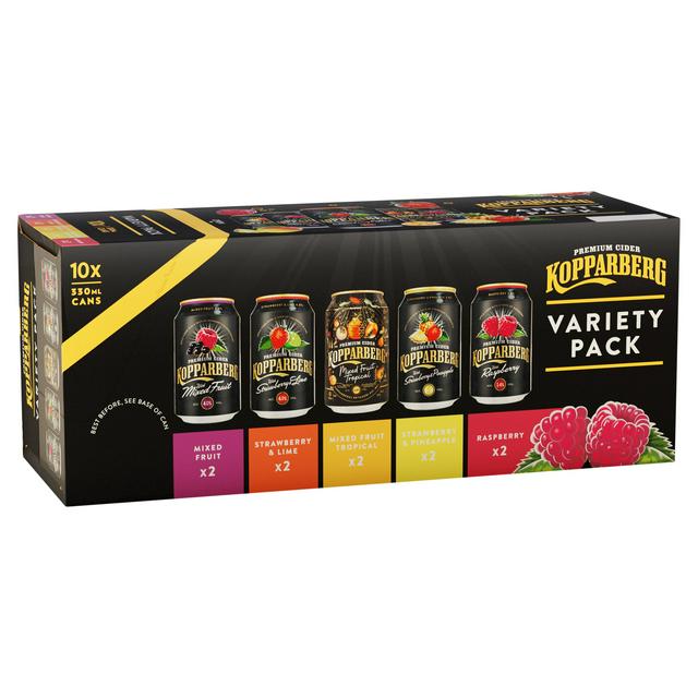 Kopparberg Premium Fruit Cider Variety Pack 10x330ml